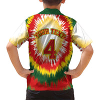 Custom Lithuania-Skeleton Power Dunk Kid Hawaiian Shirt Tie Dye Style