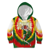 Custom Lithuania-Skeleton Power Dunk Kid Hoodie Tie Dye Style