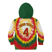 Custom Lithuania-Skeleton Power Dunk Kid Hoodie Tie Dye Style