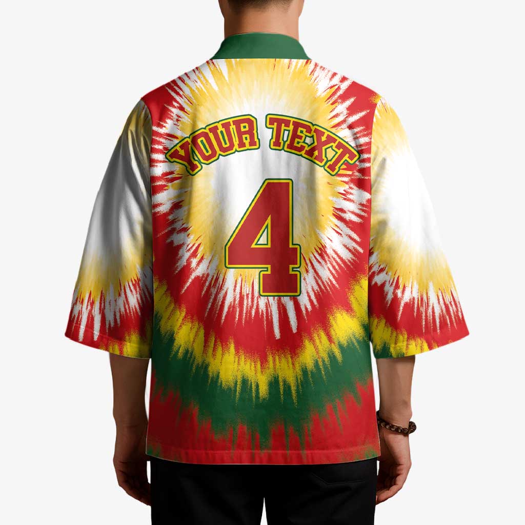 Custom Lithuania-Skeleton Power Dunk Kimono Tie Dye Style