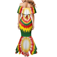 Custom Lithuania-Skeleton Power Dunk Mermaid Dress Tie Dye Style