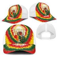 Lithuania-Skeleton Power Dunk Mesh Trucker Cap Tie Dye Style
