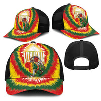 Lithuania-Skeleton Power Dunk Mesh Trucker Cap Tie Dye Style