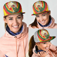 Lithuania-Skeleton Power Dunk Mesh Trucker Cap Tie Dye Style