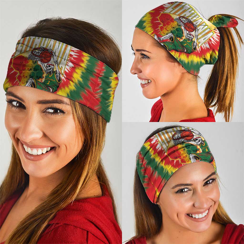 Lithuania-Skeleton Power Dunk Neck Gaiter Tie Dye Style