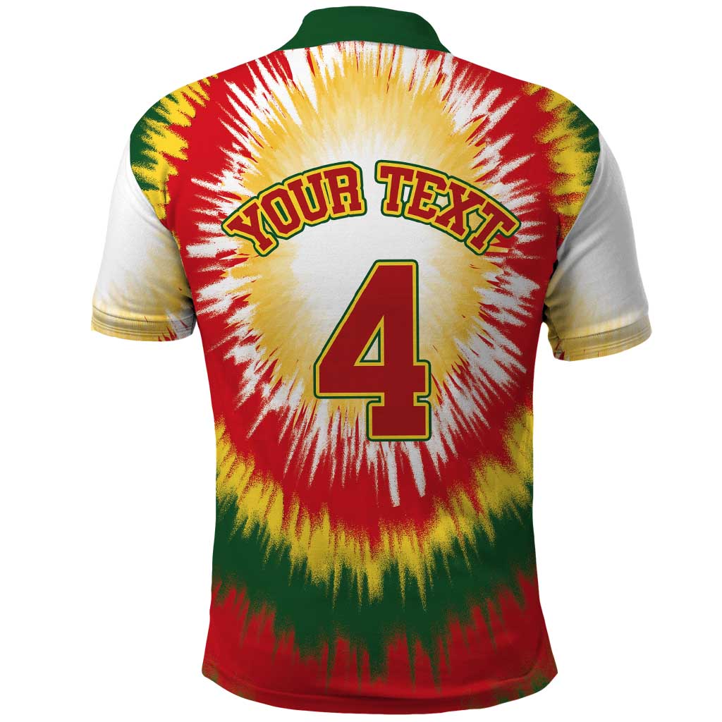 Custom Lithuania-Skeleton Power Dunk Polo Shirt Tie Dye Style