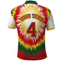 Custom Lithuania-Skeleton Power Dunk Polo Shirt Tie Dye Style