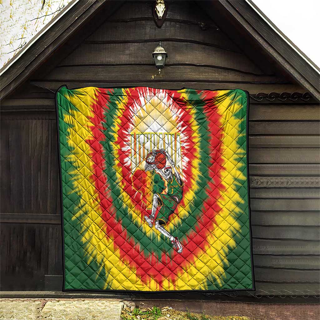 Lithuania-Skeleton Power Dunk Quilt Tie Dye Style