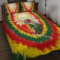 Lithuania-Skeleton Power Dunk Quilt Bed Set Tie Dye Style