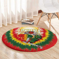Lithuania-Skeleton Power Dunk Round Carpet Tie Dye Style