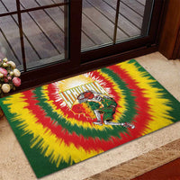 Lithuania-Skeleton Power Dunk Rubber Doormat Tie Dye Style