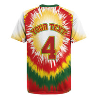 Custom Lithuania-Skeleton Power Dunk Rugby Jersey Tie Dye Style