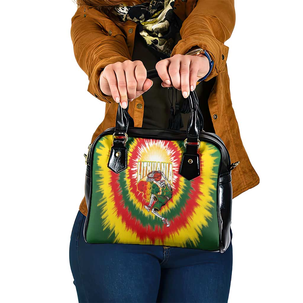 Lithuania-Skeleton Power Dunk Shoulder Handbag Tie Dye Style