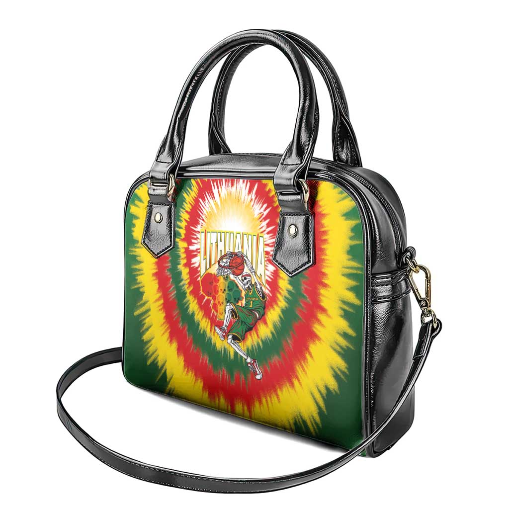 Lithuania-Skeleton Power Dunk Shoulder Handbag Tie Dye Style