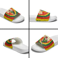 Lithuania-Skeleton Power Dunk Slide Sandals Tie Dye Style