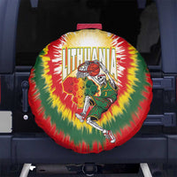Lithuania-Skeleton Power Dunk Spare Tire Cover Tie Dye Style