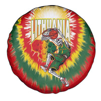 Lithuania-Skeleton Power Dunk Spare Tire Cover Tie Dye Style