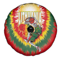 Lithuania-Skeleton Power Dunk Spare Tire Cover Tie Dye Style
