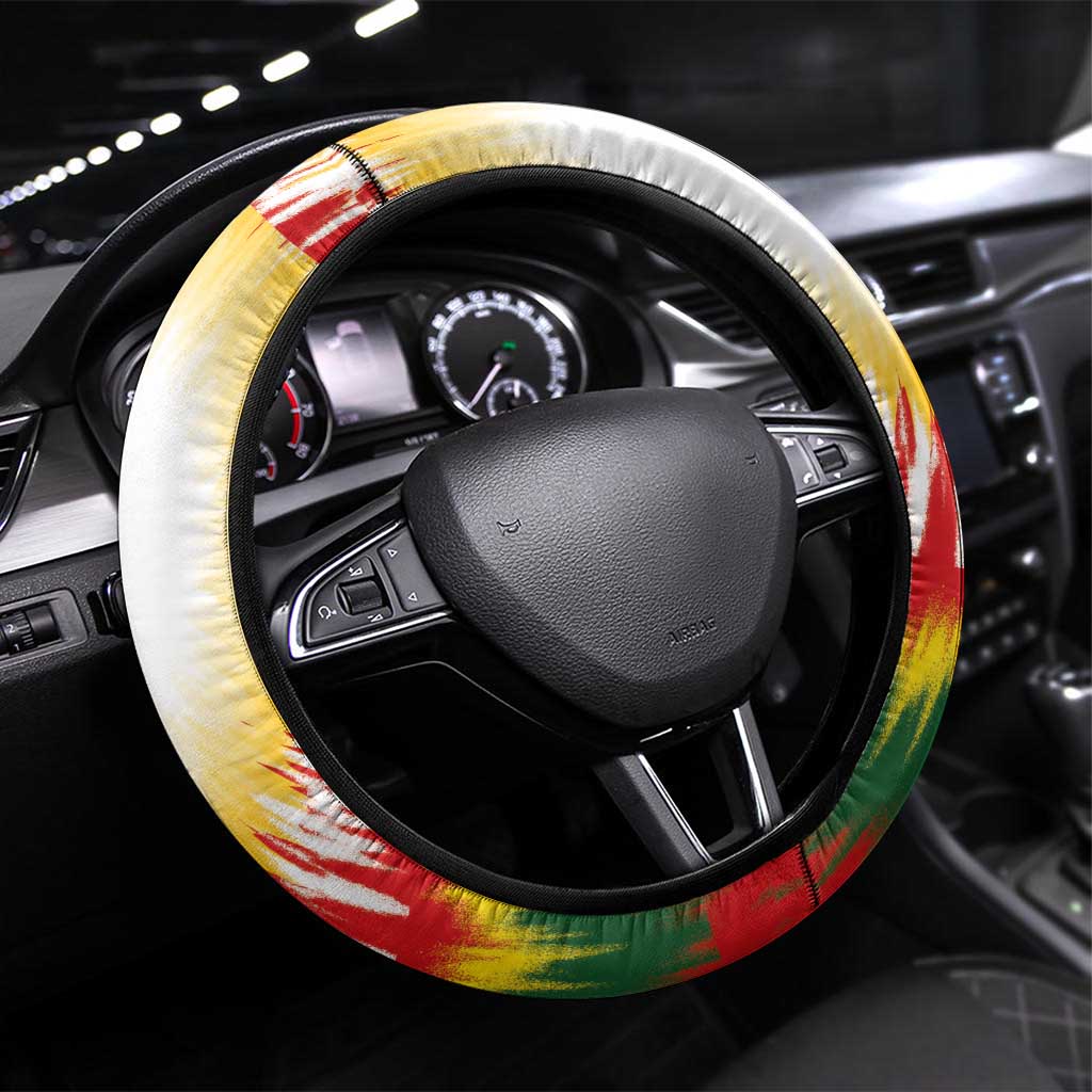 Lithuania-Skeleton Power Dunk Steering Wheel Cover Tie Dye Style