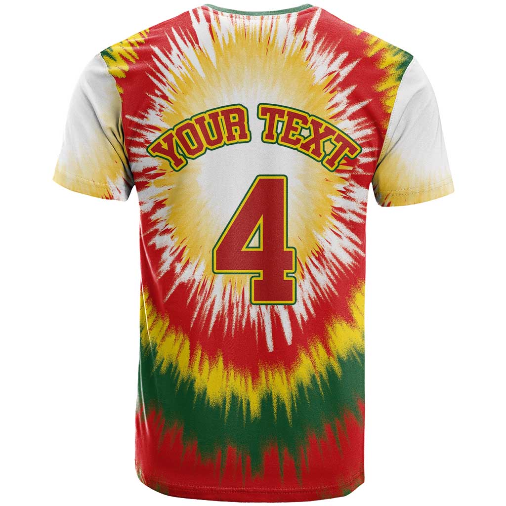 Custom Lithuania-Skeleton Power Dunk T Shirt Tie Dye Style