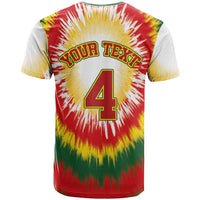 Custom Lithuania-Skeleton Power Dunk T Shirt Tie Dye Style