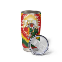 Custom Lithuania-Skeleton Power Dunk Tumbler Cup Tie Dye Style