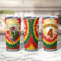 Custom Lithuania-Skeleton Power Dunk Tumbler Cup Tie Dye Style