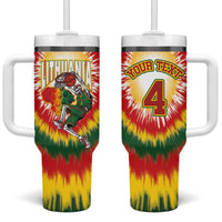 Custom Lithuania-Skeleton Power Dunk Tumbler With Handle Tie Dye Style