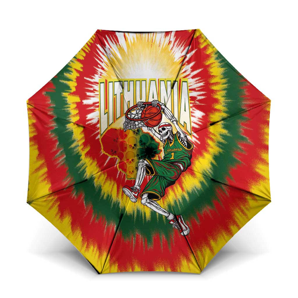 Lithuania-Skeleton Power Dunk Umbrella Tie Dye Style