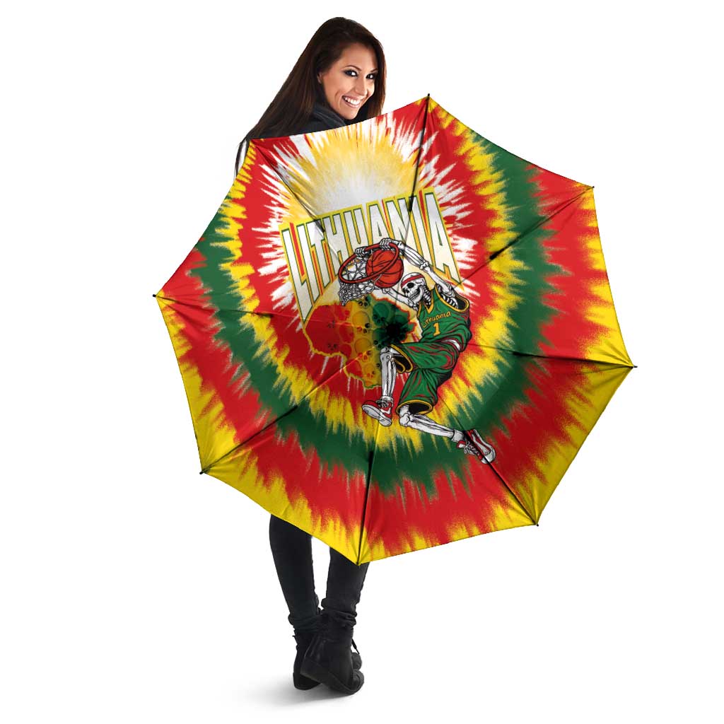 Lithuania-Skeleton Power Dunk Umbrella Tie Dye Style