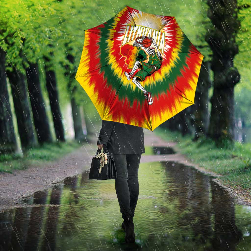 Lithuania-Skeleton Power Dunk Umbrella Tie Dye Style