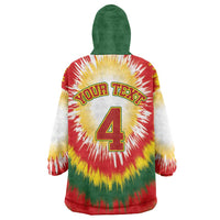 Custom Lithuania-Skeleton Power Dunk Wearable Blanket Hoodie Tie Dye Style