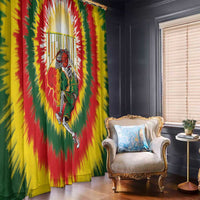 Lithuania-Skeleton Power Dunk Window Curtain Tie Dye Style