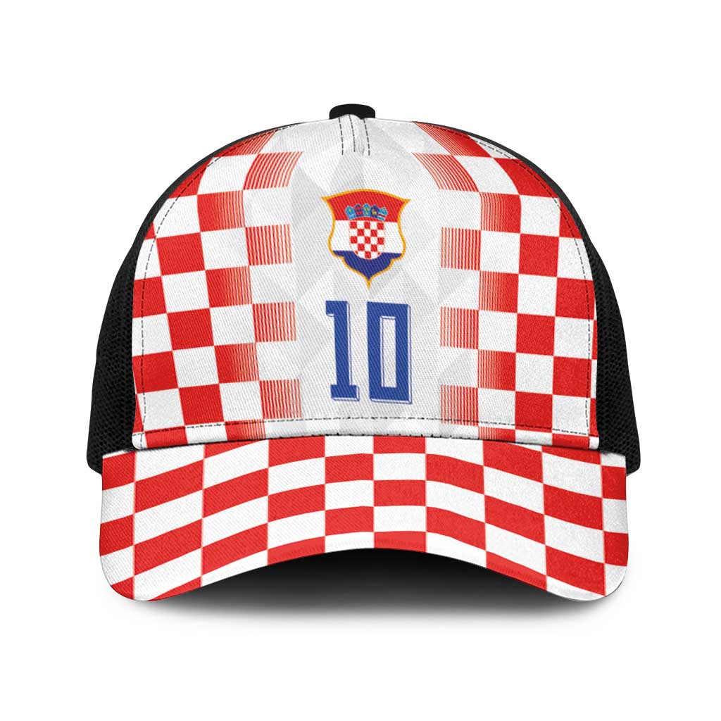 Custom Croatia Football Baseball Net Cap Vatreni Glory 2026
