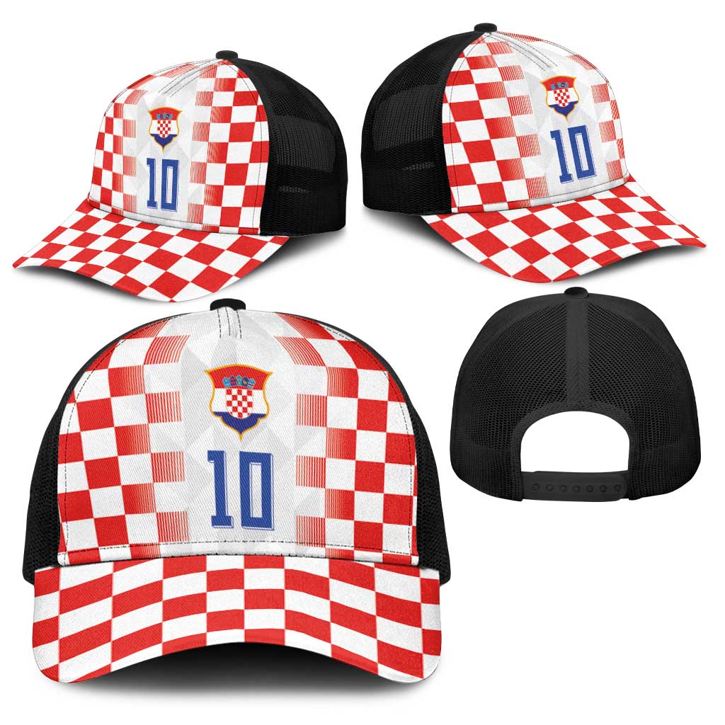 Custom Croatia Football Baseball Net Cap Vatreni Glory 2026