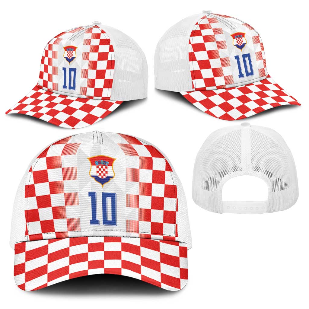 Custom Croatia Football Baseball Net Cap Vatreni Glory 2026