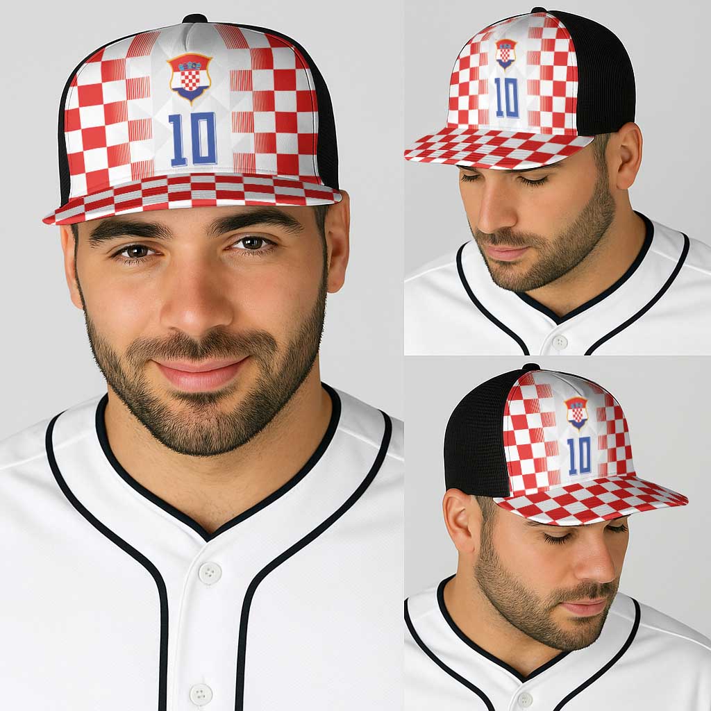 Custom Croatia Football Baseball Net Cap Vatreni Glory 2026