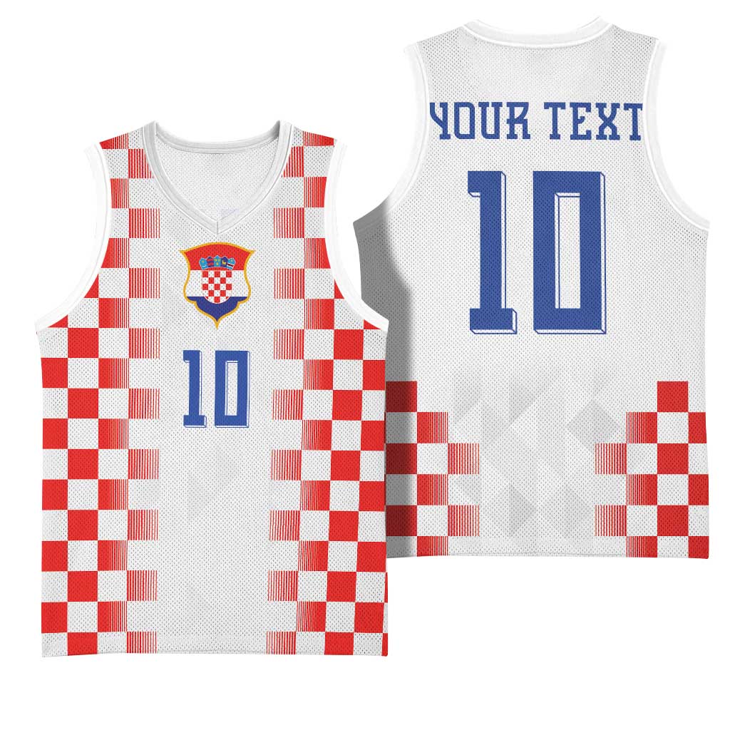 Custom Croatia Football Basketball Jersey Vatreni Glory 2026