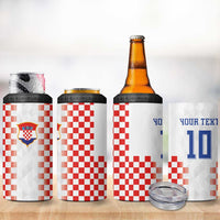 Custom Croatia Football 4 in 1 Can Cooler Tumbler Vatreni Glory 2026