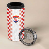Custom Croatia Football 4 in 1 Can Cooler Tumbler Vatreni Glory 2026