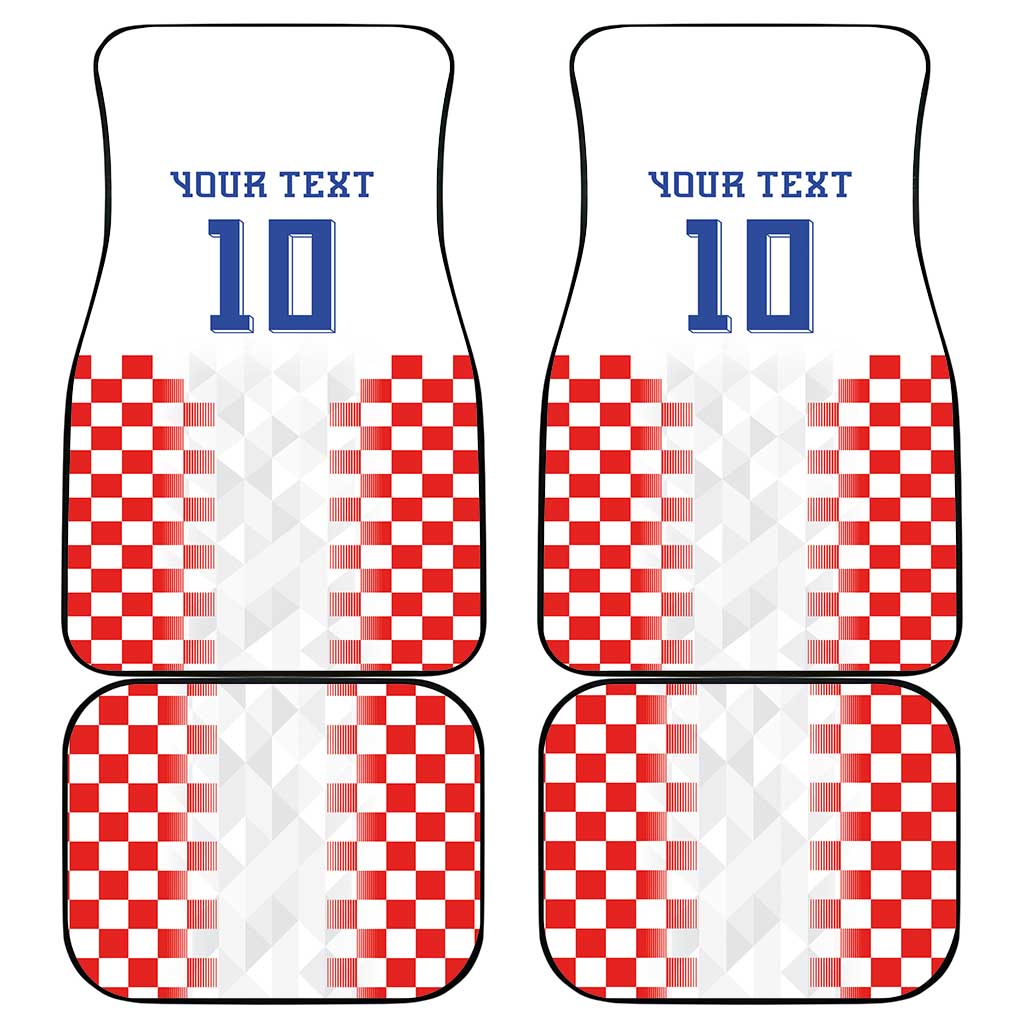 Custom Croatia Football Car Mats Vatreni Glory 2026