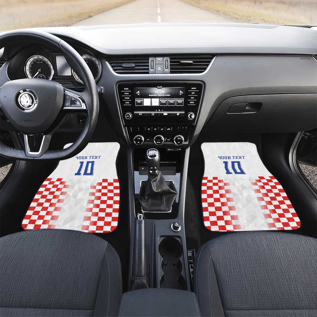 Custom Croatia Football Car Mats Vatreni Glory 2026