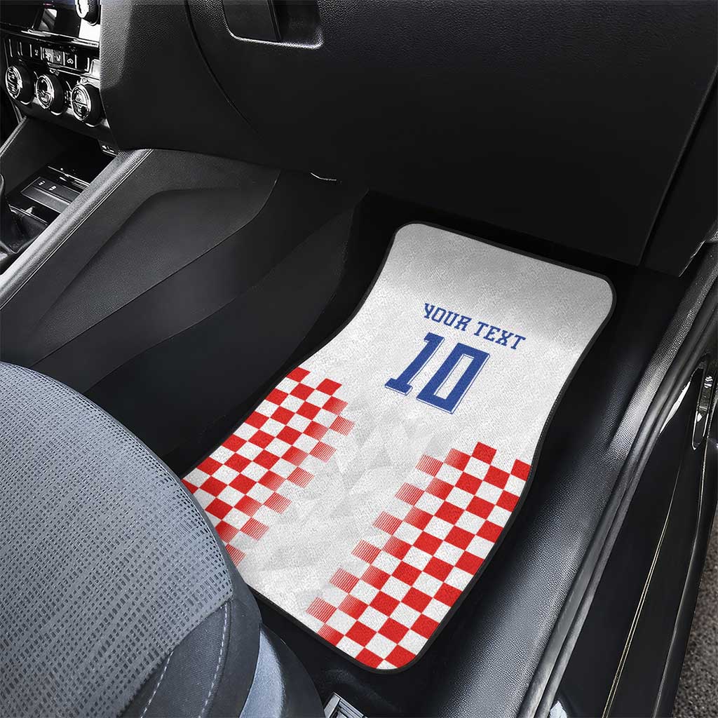 Custom Croatia Football Car Mats Vatreni Glory 2026