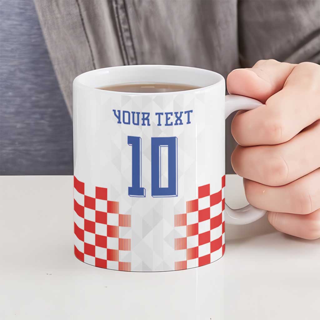 Custom Croatia Football Ceramic Mug Vatreni Glory 2026