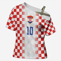 Custom Croatia Football Cross Shoulder Shirt Vatreni Glory 2026