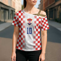 Custom Croatia Football Cross Shoulder Shirt Vatreni Glory 2026