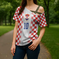 Custom Croatia Football Cross Shoulder Shirt Vatreni Glory 2026