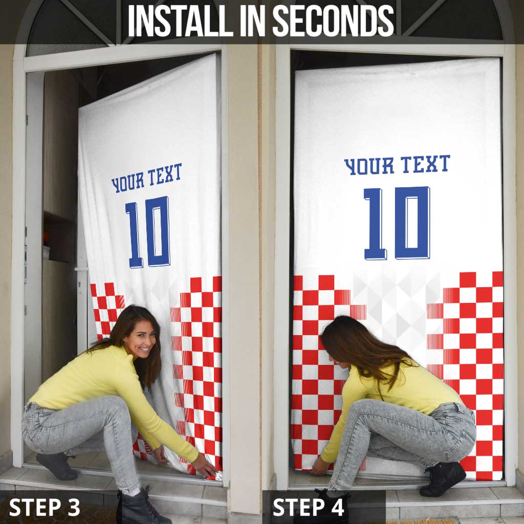 Custom Croatia Football Door Cover Vatreni Glory 2026