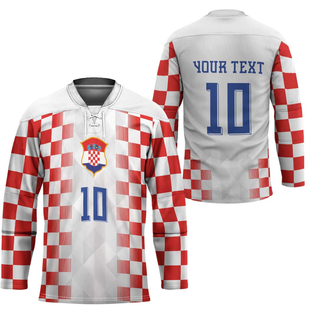 Custom Croatia Football Hockey Jersey Vatreni Glory 2026