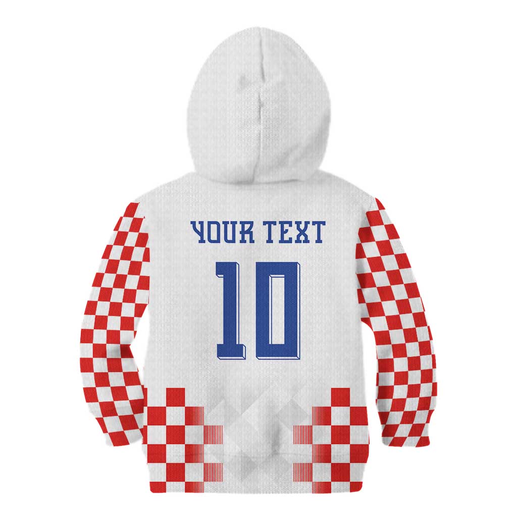 Custom Croatia Football Kid Hoodie Vatreni Glory 2026